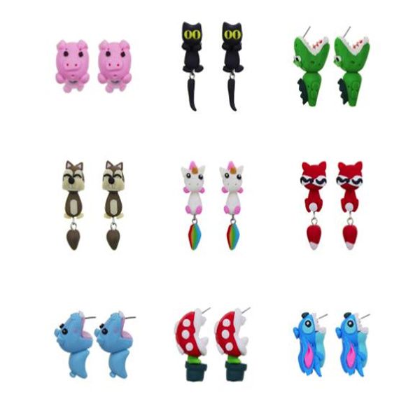 female handmade cartoon 3d polymer clay animal earrings cute cat stud earring ear stud jewelry for women girls gc2205, Golden
female handmade cartoon 3d polymer clay animal earrings cute cat stud earring ear stud jewelry for women girls gc2205, Golden