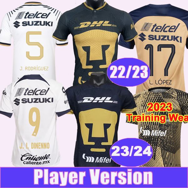 2023 24 mexico club unam cougar player version soccer jerseys 22 23 j. rodriguez j. i. dinenno salvio del prete a. ortiz home away 3rd train, Black;yellow
2023 24 mexico club unam cougar player version soccer jerseys 22 23 j. rodriguez j. i. dinenno salvio del prete a. ortiz home away 3rd train, Black;yellow