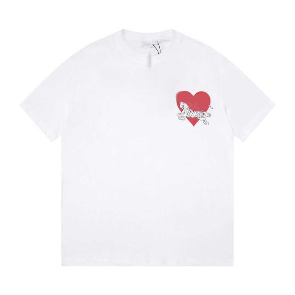 23ss casual tshirt designer t shirt summer men clothes round neck pure cotton love horse logo printing short-sleeved t-shirt for men and wom, White;black
23ss casual tshirt designer t shirt summer men clothes round neck pure cotton love horse logo printing short-sleeved t-shirt for men and wom, White;black
