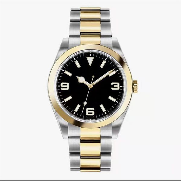 2023 men watch series 40mm explor 18k yellow gold black dail sapphire mirror master automatic watches mechanical movement oyster steel luxe, Slivery;brown
2023 men watch series 40mm explor 18k yellow gold black dail sapphire mirror master automatic watches mechanical movement oyster steel luxe, Slivery;brown