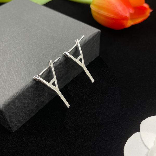 luxury channel brand lady earrings mini stud earring 18k gold plated silvery diamond earings for womens holiday gift designer earrings women, Silver
luxury channel brand lady earrings mini stud earring 18k gold plated silvery diamond earings for womens holiday gift designer earrings women, Silver