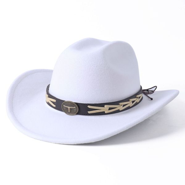 western wide brim cowboy hats for men vintage bull shaped decor church jazz hats gentleman elegant cowgirl hats, Blue;gray
western wide brim cowboy hats for men vintage bull shaped decor church jazz hats gentleman elegant cowgirl hats, Blue;gray