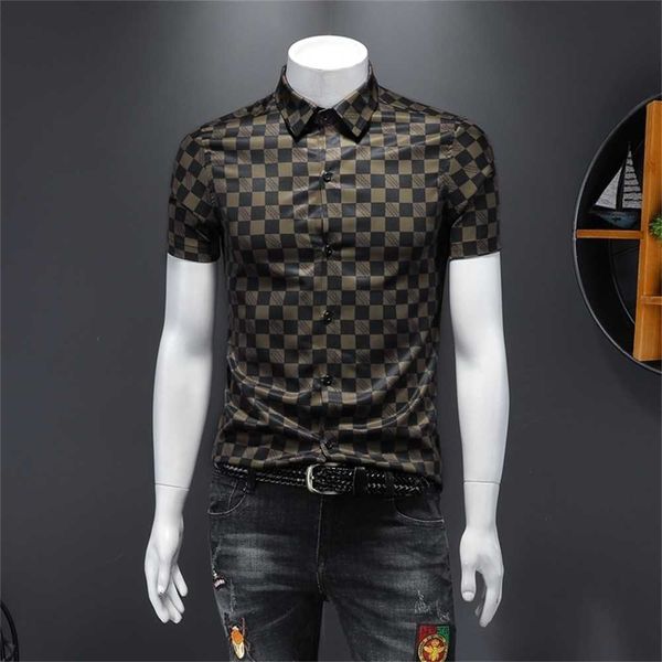 summer plaid print shortsleeved shirt mens handsome fashion casual slim wild light cooked wind lapel s-5xl 200 pounds is enough x0rw m5ei, White;black
summer plaid print shortsleeved shirt mens handsome fashion casual slim wild light cooked wind lapel s-5xl 200 pounds is enough x0rw m5ei, White;black