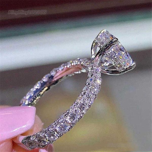 womens diamond ring romantic zircon shining round stone wedding bridal fashion jewelry engagement rings for women, Silver
womens diamond ring romantic zircon shining round stone wedding bridal fashion jewelry engagement rings for women, Silver