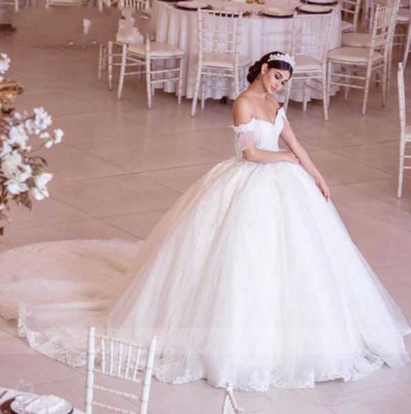 modest ball gown wedding dresses with beading tassels off shoulder vestidos de novia lace applique tulle sweep train bride dress7279251, White
modest ball gown wedding dresses with beading tassels off shoulder vestidos de novia lace applique tulle sweep train bride dress7279251, White