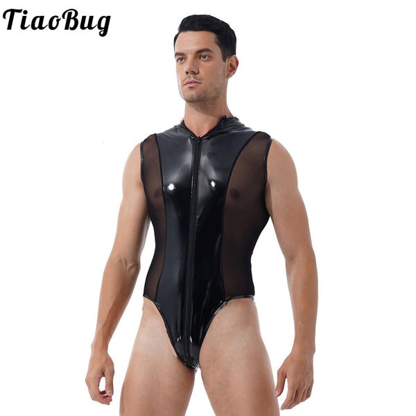 men's swimwear tiaobug pole dance party carnival club set wet appearance patent leather skintight garment zipper high cut thong 230705
men's swimwear tiaobug pole dance party carnival club set wet appearance patent leather skintight garment zipper high cut thong 230705
