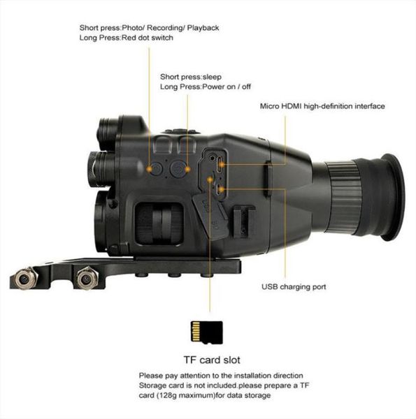 hunting cameras cy789 two irs digital night vision scope sight rangefinder telescope telepo hd video recording thermal imaging5039917
hunting cameras cy789 two irs digital night vision scope sight rangefinder telescope telepo hd video recording thermal imaging5039917