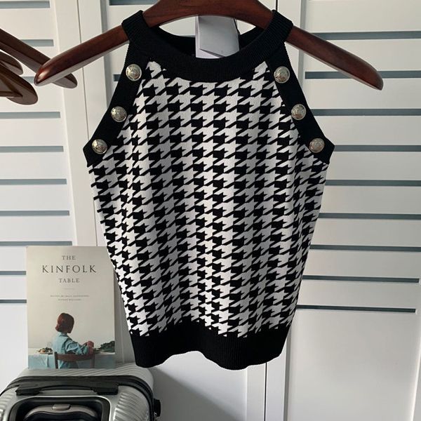 knit tee fashion blouse for women designer sleeveless round neck casual knitwear clothes summer b letter shirts vacation movies barbequet be, White
knit tee fashion blouse for women designer sleeveless round neck casual knitwear clothes summer b letter shirts vacation movies barbequet be, White