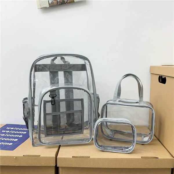personalized female schoolbag transparent korean version transparent male high school students transparent backpack waterproof backpack 2306
personalized female schoolbag transparent korean version transparent male high school students transparent backpack waterproof backpack 2306