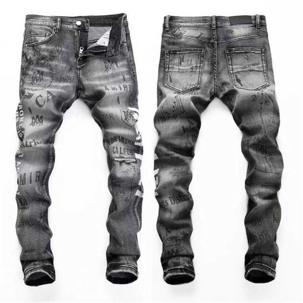 stretch design denim jeans biker fit for mens slim painted patch trim leg cowboy pants male hme9, Black
stretch design denim jeans biker fit for mens slim painted patch trim leg cowboy pants male hme9, Black