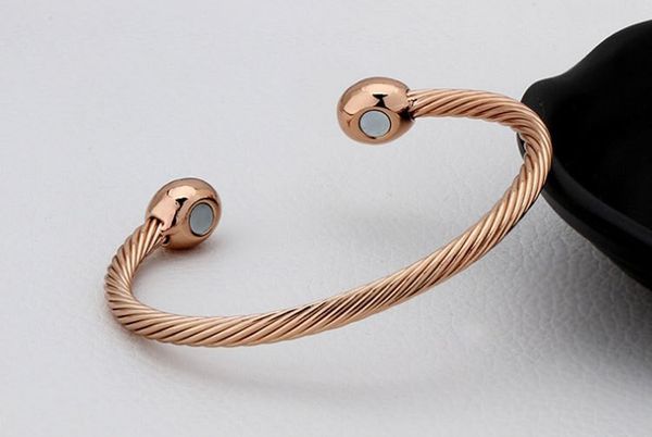 bangle vintage pure copper magnetic bracelet bangle solid copper bracelet healing healthy energy power bracelet twisted chain for women 2307, Black
bangle vintage pure copper magnetic bracelet bangle solid copper bracelet healing healthy energy power bracelet twisted chain for women 2307, Black
