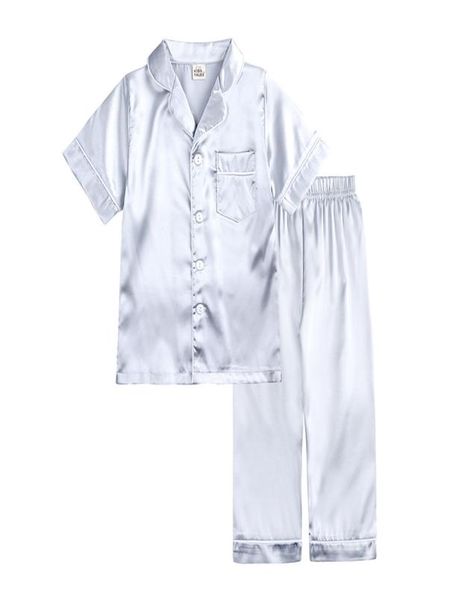 children summer pajamas kids pyjamas homewear silk satinlike short sleeve long pants sleepwear nightwear girl boy pajama sets6524336, Blue;red
children summer pajamas kids pyjamas homewear silk satinlike short sleeve long pants sleepwear nightwear girl boy pajama sets6524336, Blue;red