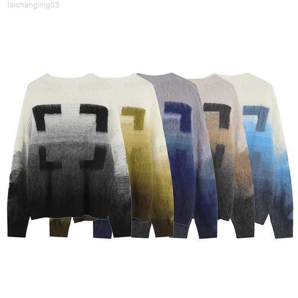 designers sweater mens womens arrow color gradient cardigan lover senior classic multicolor round neck autumn winter european standard size5, White;black
designers sweater mens womens arrow color gradient cardigan lover senior classic multicolor round neck autumn winter european standard size5, White;black
