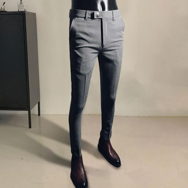men's pants men business straight formal cropped korean style suit zipper fly office social trousers streetwear 230705, Black
men's pants men business straight formal cropped korean style suit zipper fly office social trousers streetwear 230705, Black