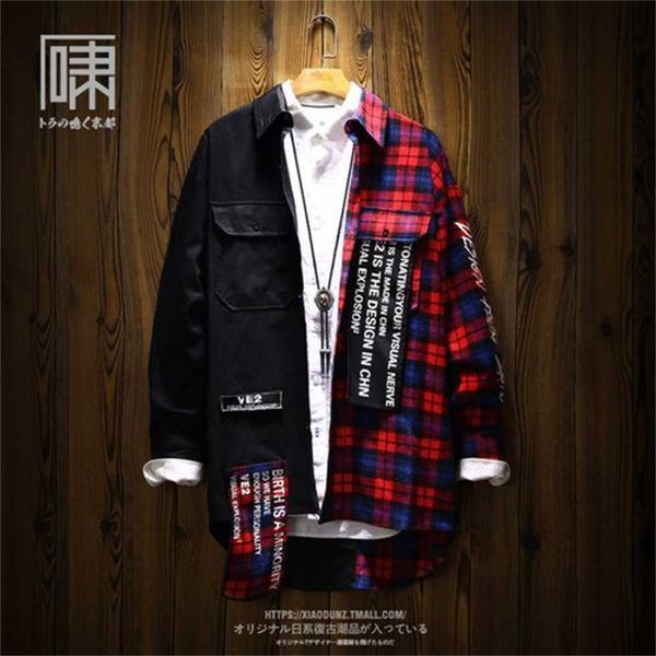 shirts men ins hip hop patchwork plaid long sleeve shirt male japanese loose coat bf dropshipping 2018 50cs002 u5vu enpm, White;black
shirts men ins hip hop patchwork plaid long sleeve shirt male japanese loose coat bf dropshipping 2018 50cs002 u5vu enpm, White;black
