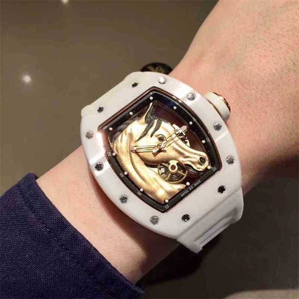 mechanical watches wristwatch luxury richa milles designer ceramic hollowed out horsehead automatic men's watch atmospheric fashion per, Slivery;golden
mechanical watches wristwatch luxury richa milles designer ceramic hollowed out horsehead automatic men's watch atmospheric fashion per, Slivery;golden