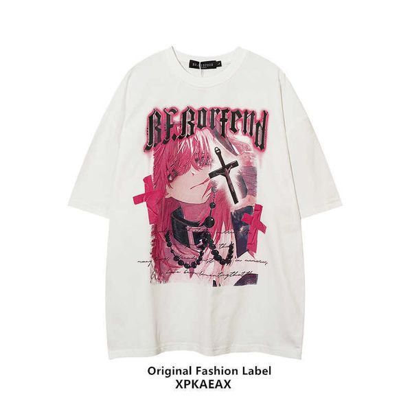 fashion stussys men's t-shirt brand japanese animation anime printed short sleeve oversize men's and women's fried street t-s, White;black
fashion stussys men's t-shirt brand japanese animation anime printed short sleeve oversize men's and women's fried street t-s, White;black