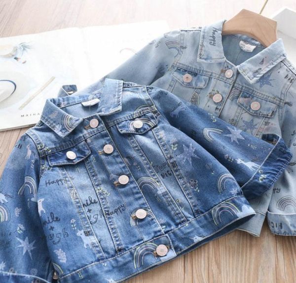 2020 fall new girls rainbow star printed cowboy outwear children unicorn denim jacket kids lapel singlebreasted denim coat a34533358588, Blue;gray
2020 fall new girls rainbow star printed cowboy outwear children unicorn denim jacket kids lapel singlebreasted denim coat a34533358588, Blue;gray