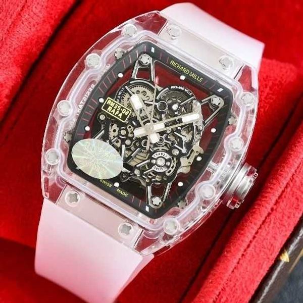 movement watch r ichardesmilless watch richards designer designer watches crystal mens fully automatic mechanical hollow out transrpuy, Black;brown
movement watch r ichardesmilless watch richards designer designer watches crystal mens fully automatic mechanical hollow out transrpuy, Black;brown