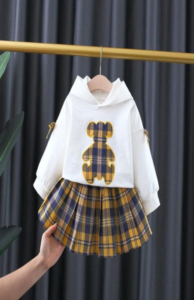 spring autumn baby girls clothing sets girl suit kids cartoon bear long sleeve hoodiesplaid skirts 2pcs set children outfits3086588, White
spring autumn baby girls clothing sets girl suit kids cartoon bear long sleeve hoodiesplaid skirts 2pcs set children outfits3086588, White
