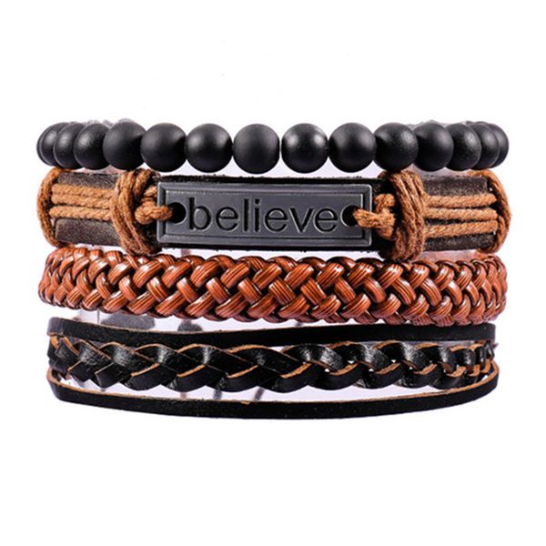 chain 1set 34pcs mix leather bracelet men multilayer bracelet ladies punk casual mens bracelets jewelry accessories classic pulseira 230706, Black
chain 1set 34pcs mix leather bracelet men multilayer bracelet ladies punk casual mens bracelets jewelry accessories classic pulseira 230706, Black