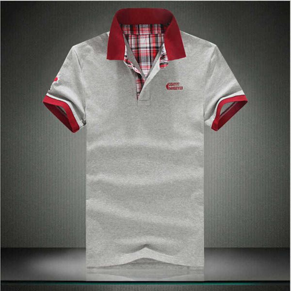 men's t-shirt 2022 new crossover lapel summer cotton short sleeved advertising shirt, White;black
men's t-shirt 2022 new crossover lapel summer cotton short sleeved advertising shirt, White;black
