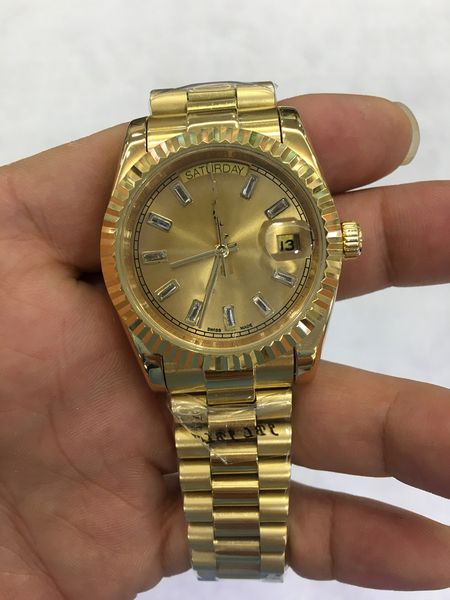 with original box high-quality watch 36mm 8k yellow gold movement automatic mens gd bracelet men's watches 2023, Slivery;brown
with original box high-quality watch 36mm 8k yellow gold movement automatic mens gd bracelet men's watches 2023, Slivery;brown