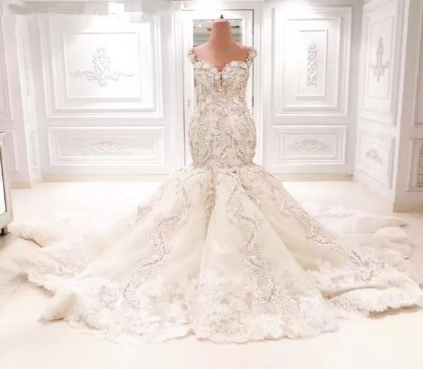 michael cinco sparkly lace mermaid wedding dresses cathedral train 3d floral vneck backless dubai arabic fishtail bridal dress9691154, White
michael cinco sparkly lace mermaid wedding dresses cathedral train 3d floral vneck backless dubai arabic fishtail bridal dress9691154, White