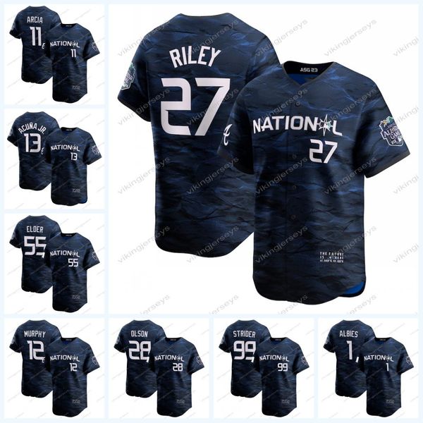 13 ronald acuna jr. braves 2023 all star game jersey 12 sean murphy 11 orlando arcia 28 matt olson 1 ozzie albies 27 austin riley 99 spencer, Blue;black
13 ronald acuna jr. braves 2023 all star game jersey 12 sean murphy 11 orlando arcia 28 matt olson 1 ozzie albies 27 austin riley 99 spencer, Blue;black