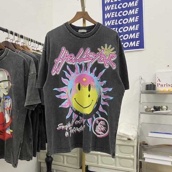 designer fashion clothing tees tshirts hellstar studios for sun digital print tee wash old men's and women's loose short sleeve t-, White;black
designer fashion clothing tees tshirts hellstar studios for sun digital print tee wash old men's and women's loose short sleeve t-, White;black