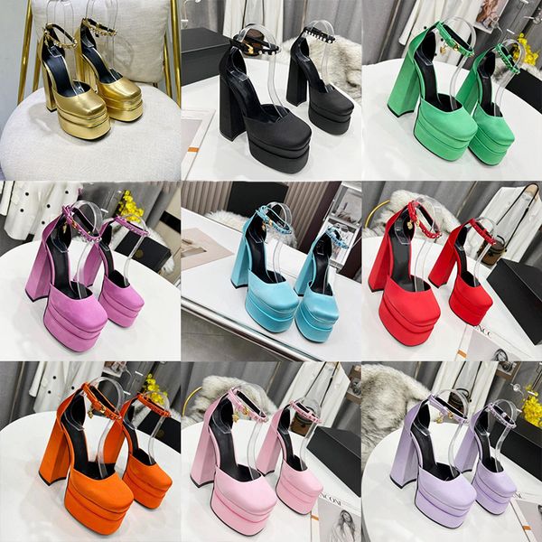 designer aevitas sandals waterproof high heels pumps personalized rhinestone satin catwalk thick heel silk ankle strap decorated height, Black
designer aevitas sandals waterproof high heels pumps personalized rhinestone satin catwalk thick heel silk ankle strap decorated height, Black