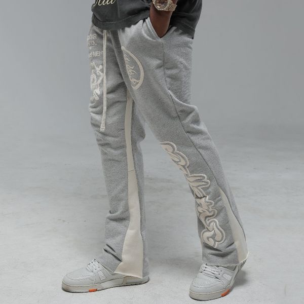 men's tracksuits 2023 hellstar studios and women's loose panel contrast vintage horn fashion brand terry pants 230705, Gray
men's tracksuits 2023 hellstar studios and women's loose panel contrast vintage horn fashion brand terry pants 230705, Gray