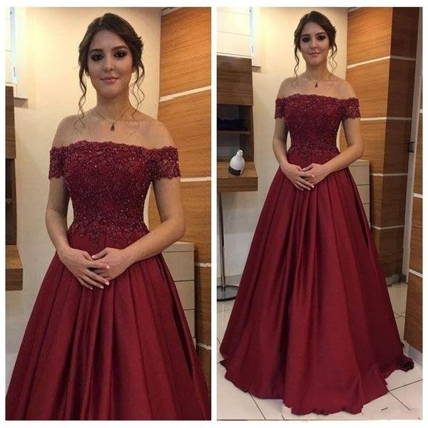 urban dresses boat neck long evening party off appliques full length satin formal celebrity prom 230705, White;black
urban dresses boat neck long evening party off appliques full length satin formal celebrity prom 230705, White;black