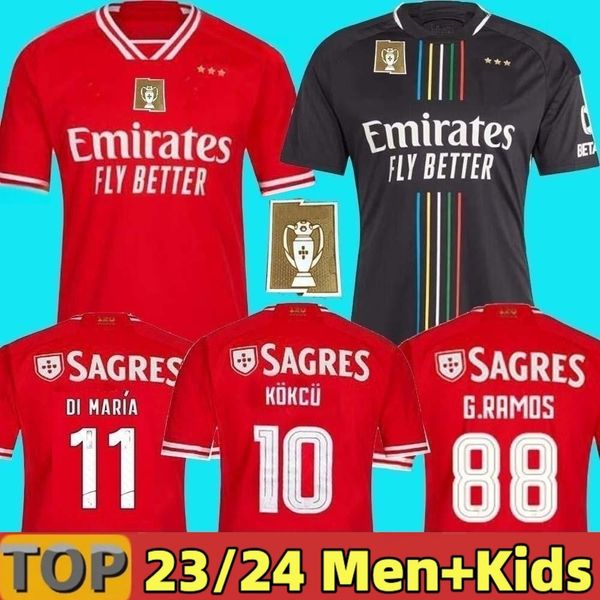 di maria 23 24 fans player version benfica soccer jerseys seferovic waldschmidt pizzi rafa g.ramos 2023 2024 home away men kids kit football, Black;yellow
di maria 23 24 fans player version benfica soccer jerseys seferovic waldschmidt pizzi rafa g.ramos 2023 2024 home away men kids kit football, Black;yellow
