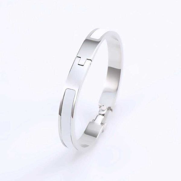 designer hemrres bracelet aijia h enamel letter narrow version 8mm rose gold couple simple handpiece titanium steel m9ni, Black
designer hemrres bracelet aijia h enamel letter narrow version 8mm rose gold couple simple handpiece titanium steel m9ni, Black