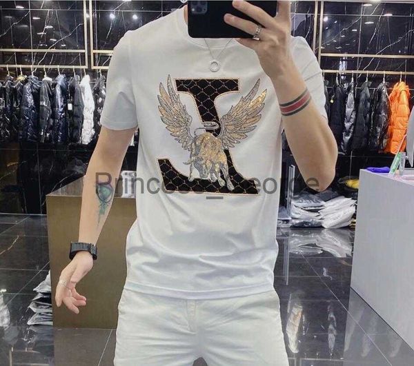 men's t-shirts 2021 men's tshirts summer new european style trendy round neck slim bottoming shirt personality drilling short slee, White;black
men's t-shirts 2021 men's tshirts summer new european style trendy round neck slim bottoming shirt personality drilling short slee, White;black