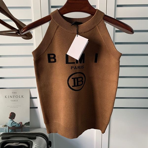 knit tee fashion blouse for women designer sleeveless round neck casual knitwear clothes summer b letter shirts vacation movies girls hangin, White
knit tee fashion blouse for women designer sleeveless round neck casual knitwear clothes summer b letter shirts vacation movies girls hangin, White