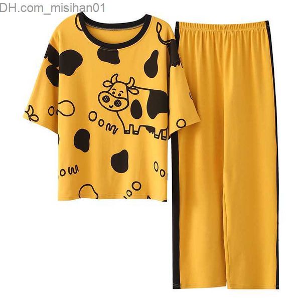 women's sleep lounge spring loungewear women's crew neck pjs women's homewear fashion cartoon printing short sleeve pants pj
women's sleep lounge spring loungewear women's crew neck pjs women's homewear fashion cartoon printing short sleeve pants pj