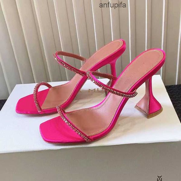 amina muaddi sandals gilda slipper fushia crystals 95mm strap spool heels heel for slipper women summer luxury designer party banquet dress, Black
amina muaddi sandals gilda slipper fushia crystals 95mm strap spool heels heel for slipper women summer luxury designer party banquet dress, Black