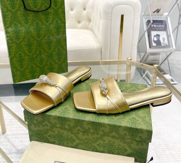 women slipper flats sandal women's slide sandal with hardware genuine leather open toe luxury designer sandals with box 35-43eu, Black
women slipper flats sandal women's slide sandal with hardware genuine leather open toe luxury designer sandals with box 35-43eu, Black