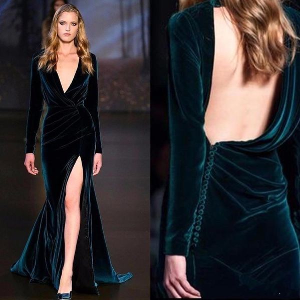 elegant long sleeves formal evening dresses v neck ruched backless split mermaid backless runway party evening gowns7258848, Black;red
elegant long sleeves formal evening dresses v neck ruched backless split mermaid backless runway party evening gowns7258848, Black;red