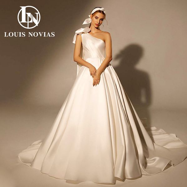 a-line wedding dress 2023 sweetheart one shoulder ribbon simple lace dress for bride natural vestidos de novia, White
a-line wedding dress 2023 sweetheart one shoulder ribbon simple lace dress for bride natural vestidos de novia, White
