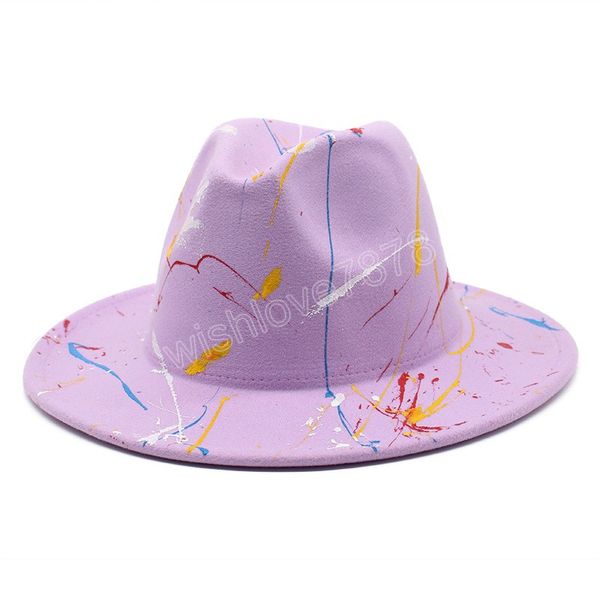 fedora hats for women fashion graffiti felted jazz caps panama church wedding wide brim hat sombreros de mujer, Blue;gray
fedora hats for women fashion graffiti felted jazz caps panama church wedding wide brim hat sombreros de mujer, Blue;gray