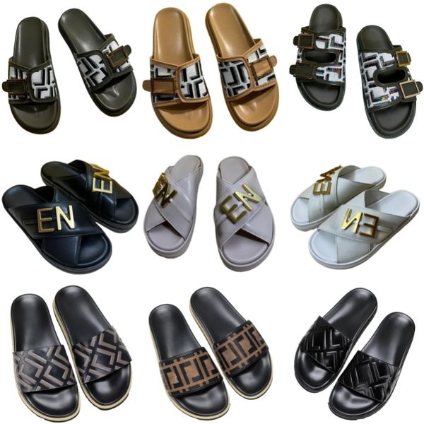 slippers luxury brand designer shoes letter print sandals men's metal buckle beach shoes leather slides women's summer casual shoe, Black
slippers luxury brand designer shoes letter print sandals men's metal buckle beach shoes leather slides women's summer casual shoe, Black