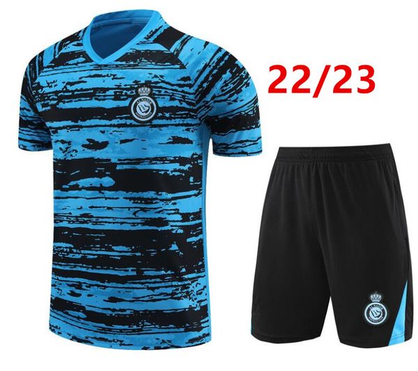22 23 al nassr fc sportswear short sleeve training shirt men sportswear football 22 23 cr7 gonzalo talisca football men soccer set, Black
22 23 al nassr fc sportswear short sleeve training shirt men sportswear football 22 23 cr7 gonzalo talisca football men soccer set, Black