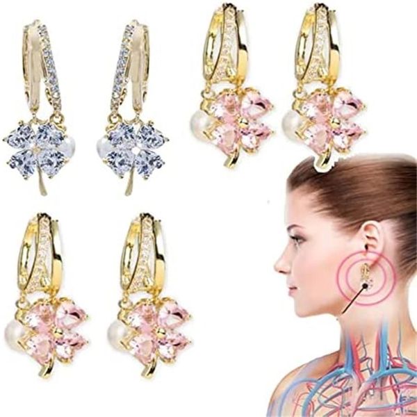 stud germanium earrings lymphatic magnetotherapy for weight loss purple crystal fourleaf flower pearl light luxury ear accessor 230706, Golden;silver
stud germanium earrings lymphatic magnetotherapy for weight loss purple crystal fourleaf flower pearl light luxury ear accessor 230706, Golden;silver