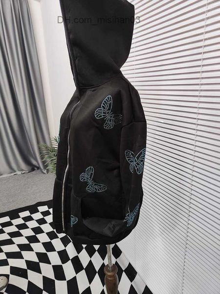 women's hoodies sweatshirts y2k hoodie zipper sweatshirt hip hop rhinestone costume hoodie street costume vintage e-girl harajuku women, Black
women's hoodies sweatshirts y2k hoodie zipper sweatshirt hip hop rhinestone costume hoodie street costume vintage e-girl harajuku women, Black
