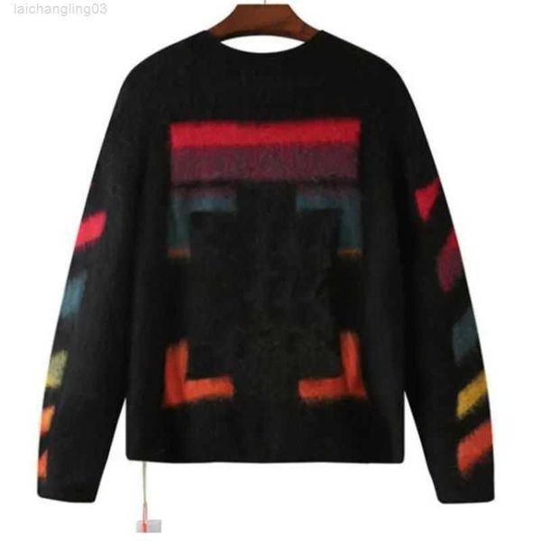designer sweaters ow mans black sweater luxu fashion gradient colors hippocampal hair style loose european standard sizelxqs, White;black
designer sweaters ow mans black sweater luxu fashion gradient colors hippocampal hair style loose european standard sizelxqs, White;black
