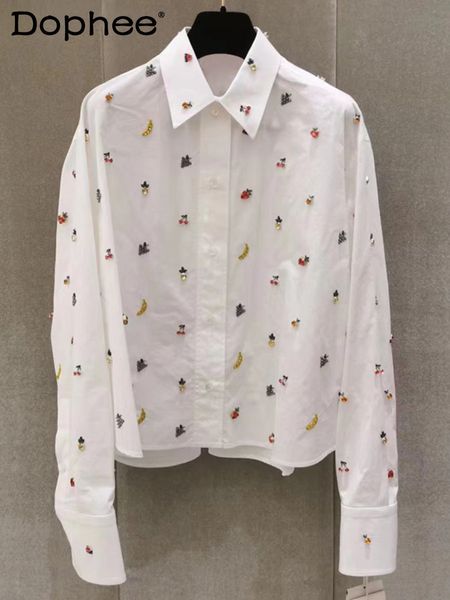 women's blouses shirts fashion polo collar office ladies shirt chic diamond print loose long sleeve blouse women 2023 spring summer blu, White
women's blouses shirts fashion polo collar office ladies shirt chic diamond print loose long sleeve blouse women 2023 spring summer blu, White