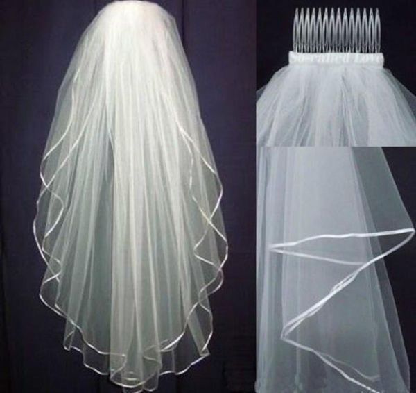 discount white or ivory 2 layers wedding bridal veil elbow length with comb 20181983445, Black
discount white or ivory 2 layers wedding bridal veil elbow length with comb 20181983445, Black